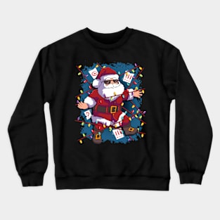 Christmas Secret Agent Spy Santa Claus Crewneck Sweatshirt